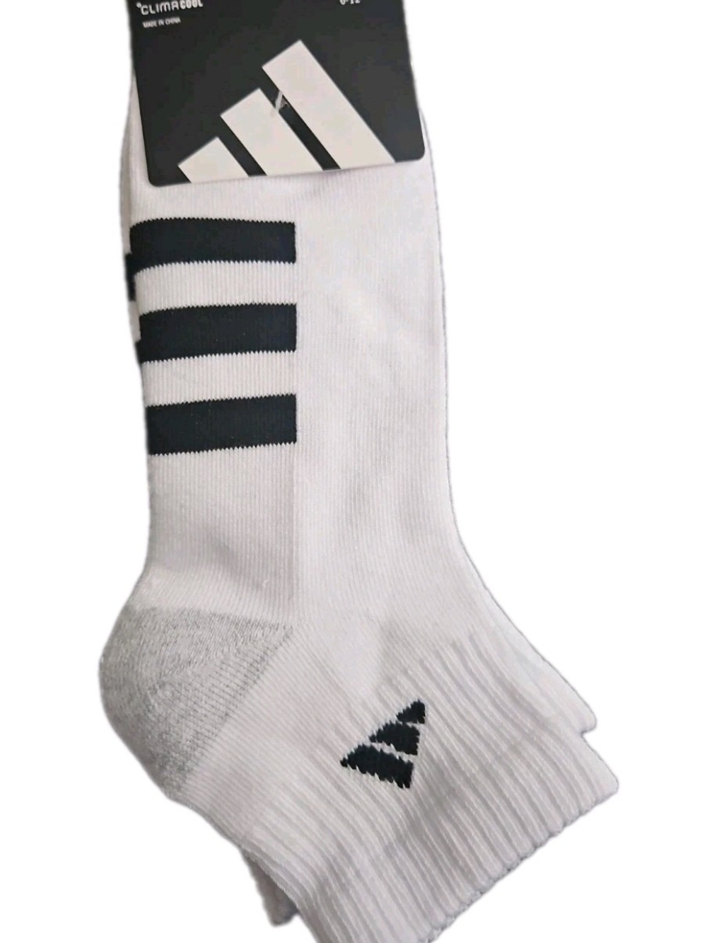 Adidas Mens 3 Pack Climacool Quarter Socks White Shoe Size 6-12 NEW